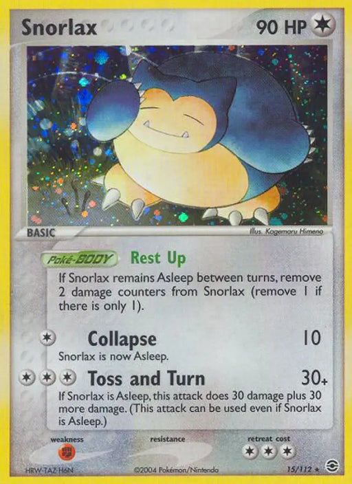 Snorlax (15/112) [EX: FireRed & LeafGreen] - Pokemon Single