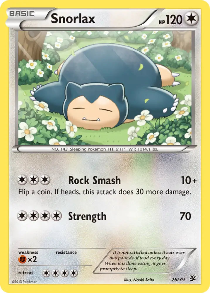 Snorlax (26/39) [XY: Kalos Starter Set] - Pokemon Single