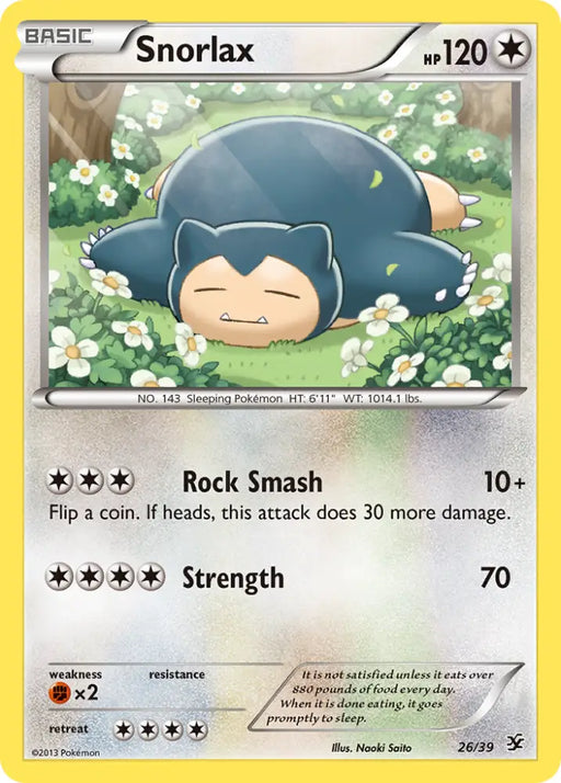 Snorlax (26/39) [XY: Kalos Starter Set] - Pokemon Single