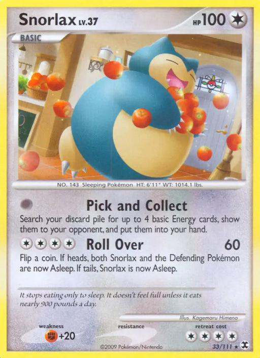 Snorlax (33/111) [Platinum: Rising Rivals] - Pokemon Single
