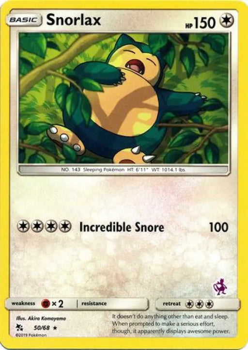 Snorlax (50/68) (Mewtwo Deck) [Battle Academy 2020] - Pokemon Single