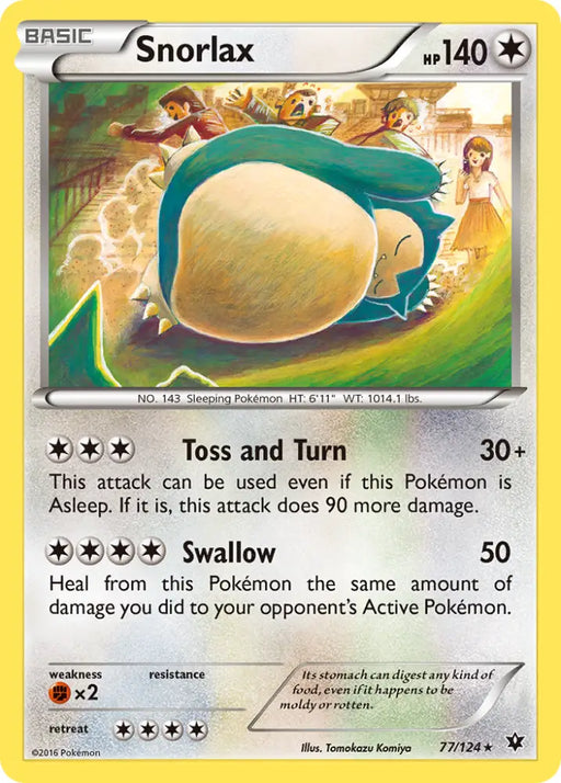 Snorlax (77/124) [XY: Fates Collide] - Pokemon Single