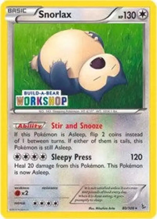 Snorlax (80/106) (Build-a-Bear Workshop Exclusive) [XY: Flashfire] - Pokemon Single