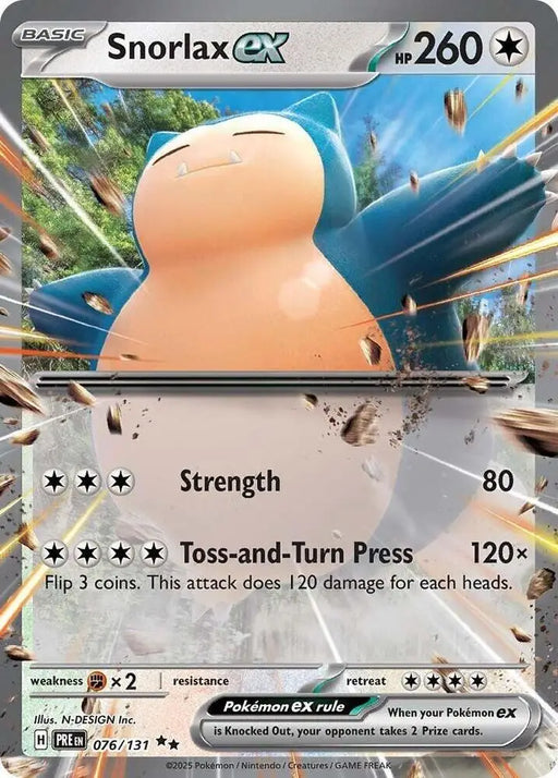 Snorlax ex (076/131) [Scarlet & Violet: Prismatic Evolutions] - Pokemon Single