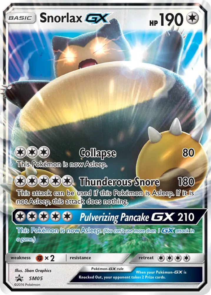 Snorlax GX (SM05) [Sun & Moon: Black Star Promos] - Pokemon Single