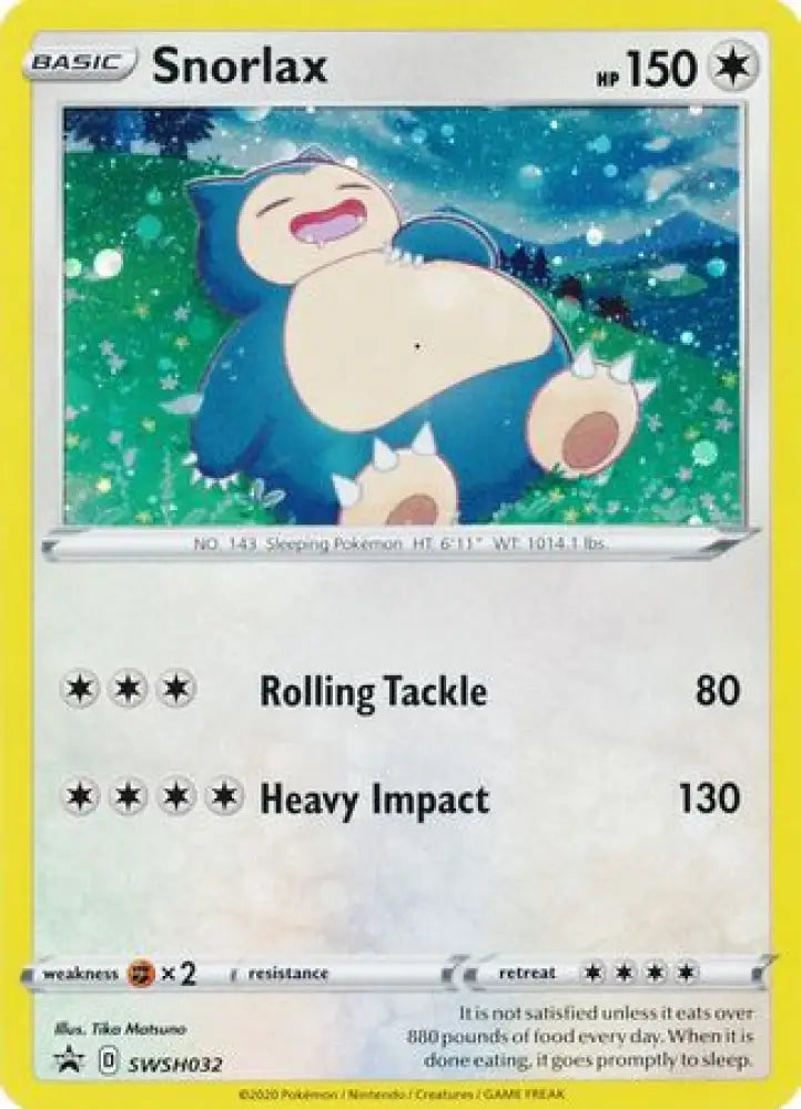 Snorlax (SWSH032) [Sword & Shield: Black Star Promos] - Pokemon Single