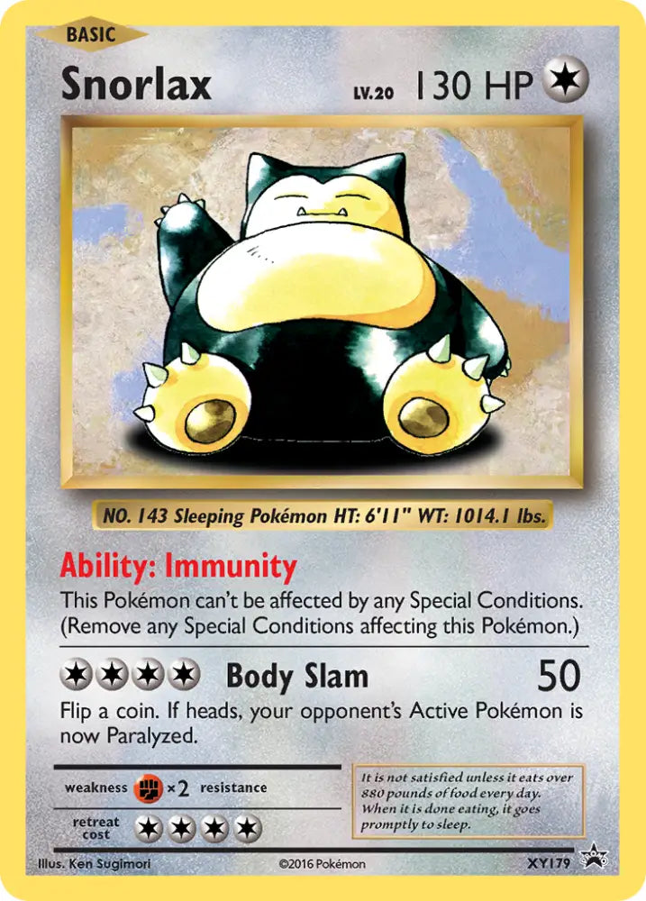 Snorlax (XY179) [XY: Black Star Promos] - Pokemon Single