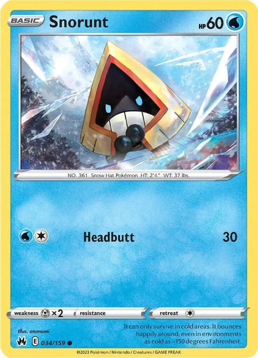Snorunt (034/159) [Sword & Shield: Crown Zenith] - Pokemon Single