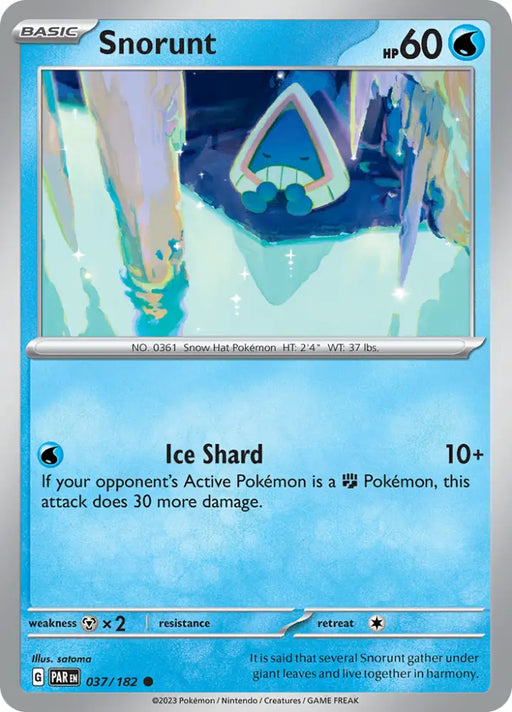 Snorunt (037/182) [Scarlet & Violet: Paradox Rift] - Pokemon Single