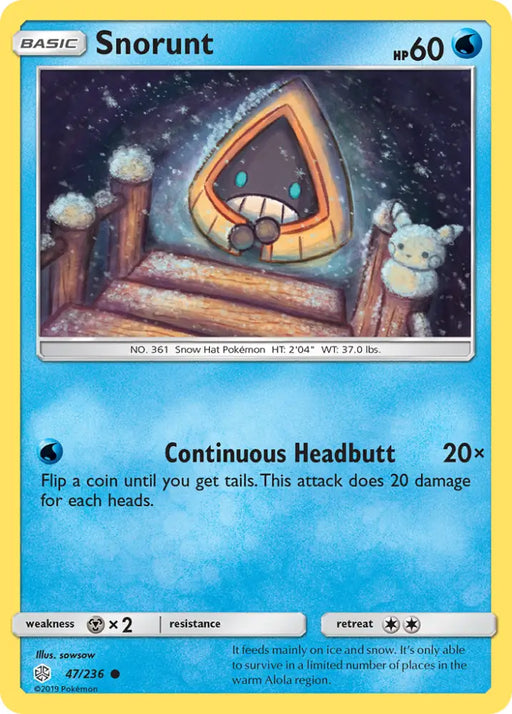 Snorunt (47/236) [Sun & Moon: Cosmic Eclipse] - Pokemon Single