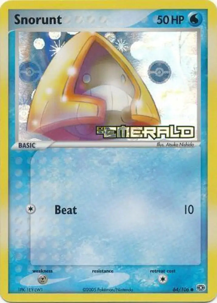 Snorunt (64/106) (Stamped) [EX: Emerald] - Pokemon Single