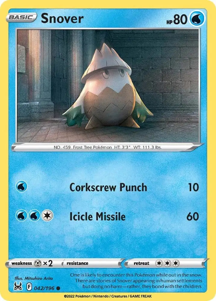 Snover (042/196) [Sword & Shield: Lost Origin] - Pokemon Single