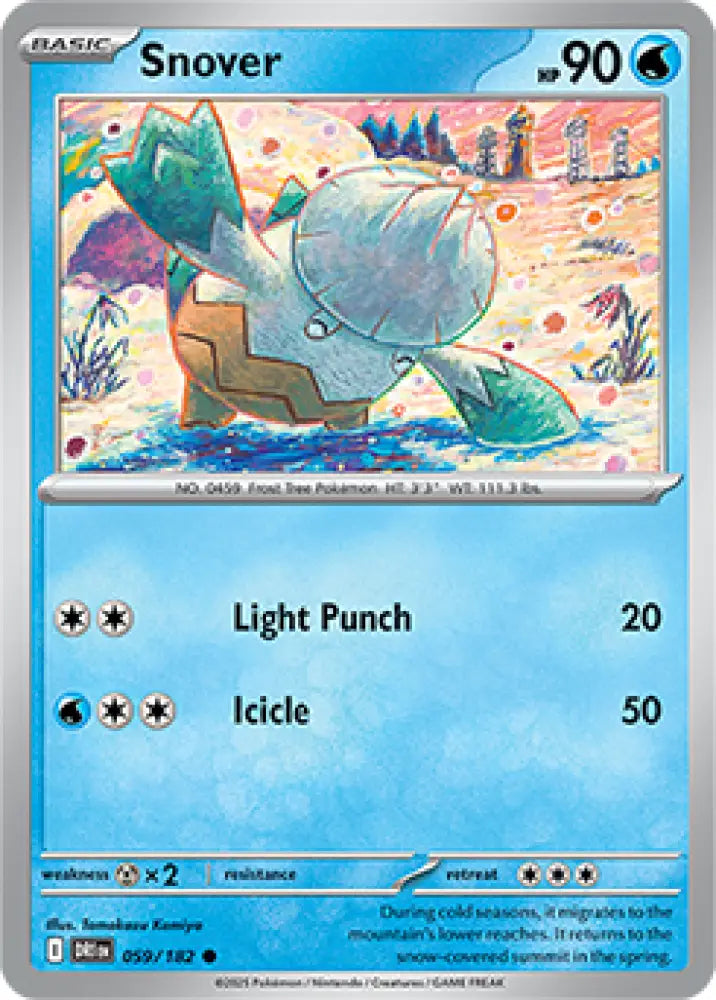 Snover (059/182) [SV10: Destined Rivals] - Pokemon Single