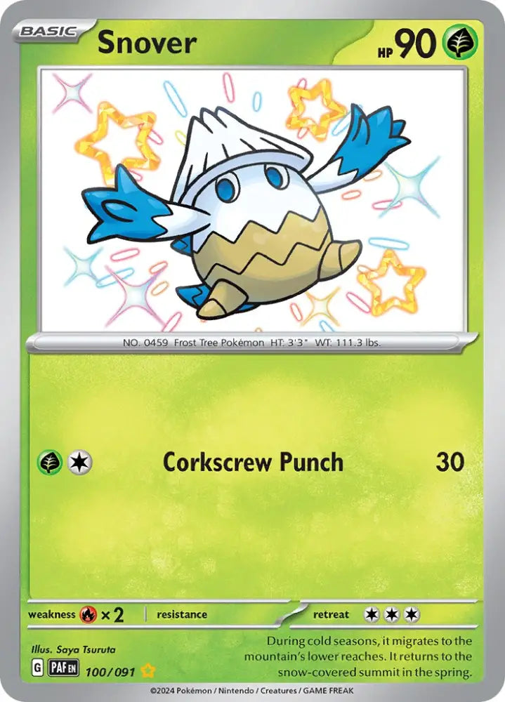 Snover (100/091) [Scarlet & Violet: Paldean Fates] - Pokemon Single