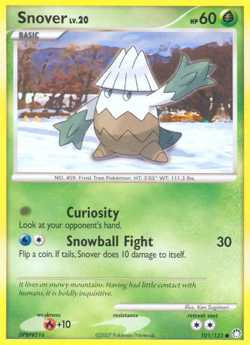 Snover (101/123) [Diamond & Pearl: Mysterious Treasures] - Pokemon Single
