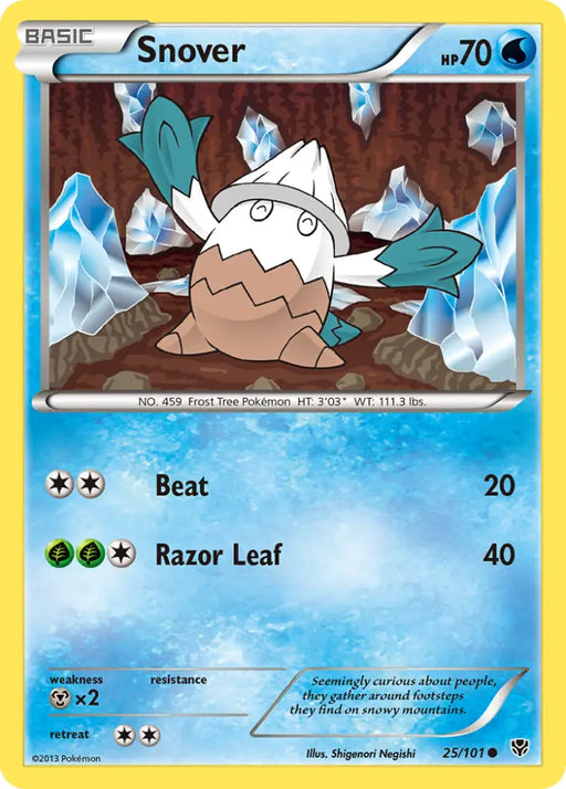 Snover (25/101) [Black & White: Plasma Blast] - Pokemon Single