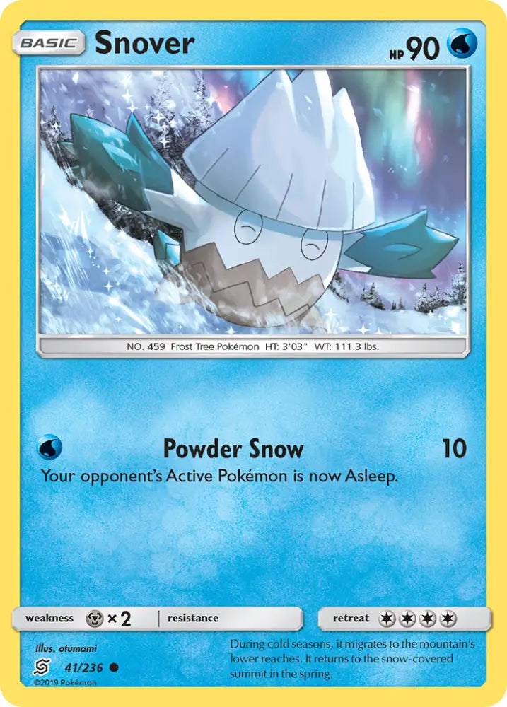 Snover (41/236) [Sun & Moon: Unified Minds] - Pokemon Single