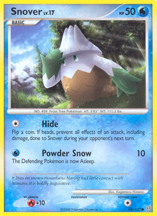 Snover (74/100) [Diamond & Pearl: Stormfront] - Pokemon Single