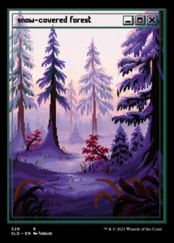 Snow-Covered Forest (329) [Secret Lair Drop Series] - MTG Single