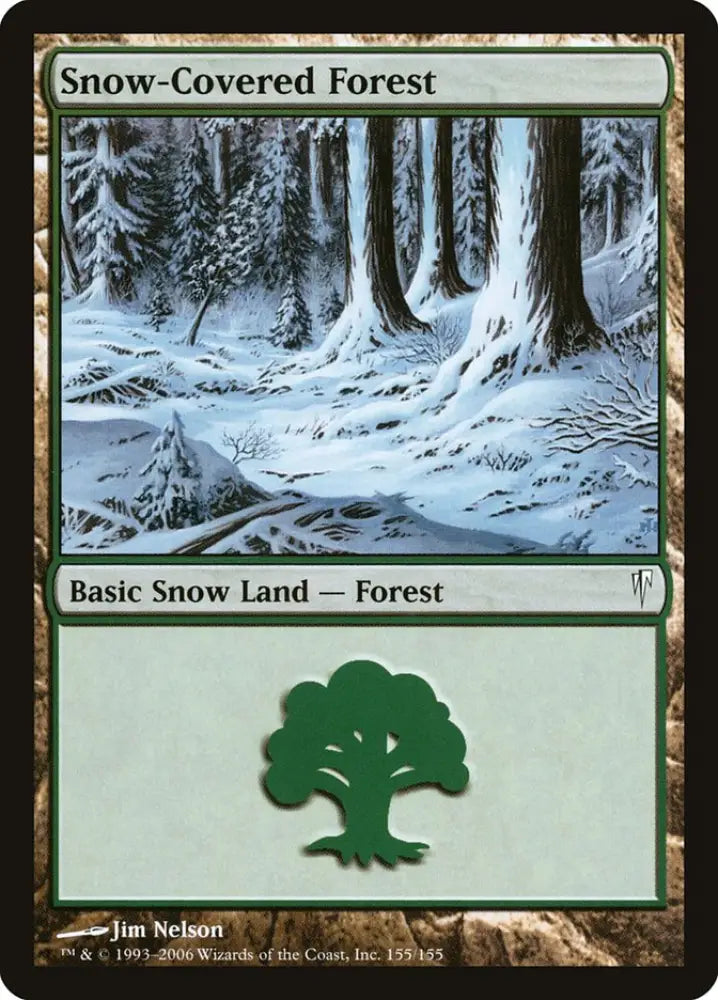 Snow-Covered Forest [Coldsnap] - MTG Single