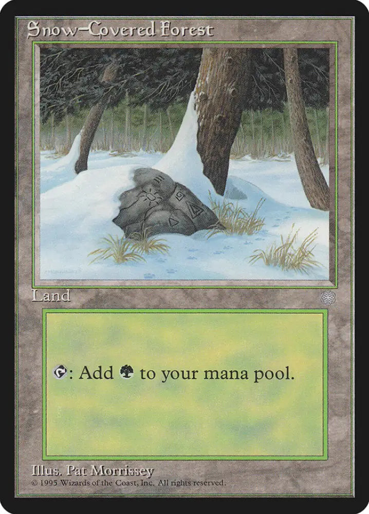 Snow-Covered Forest [Ice Age] - MTG Single