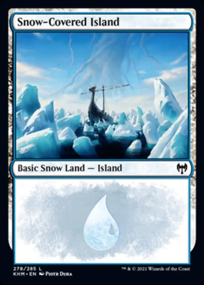 Snow-Covered Island (278) [Kaldheim] - MTG Single