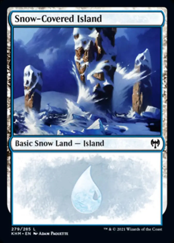 Snow-Covered Island (279) [Kaldheim] - MTG Single