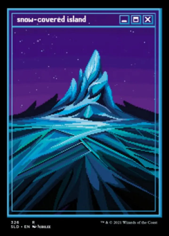 Snow-Covered Island (326) [Secret Lair Drop Series] - MTG Single