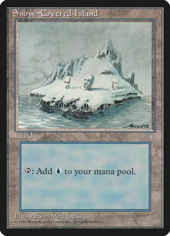Snow-Covered Island [Ice Age] - MTG Single
