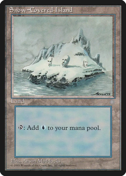 Snow-Covered Island [Ice Age] - MTG Single