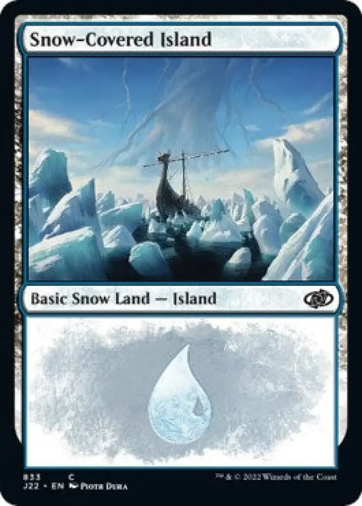 Snow-Covered Island [Jumpstart 2022] - MTG Single