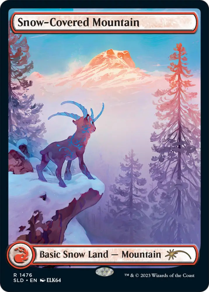 Snow-Covered Mountain (1476) [Secret Lair Drop Series] - MTG Single