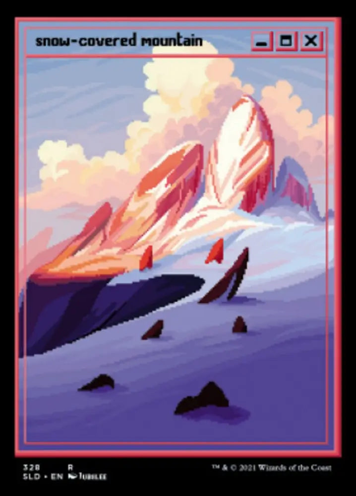 Snow-Covered Mountain (328) [Secret Lair Drop Series] - MTG Single