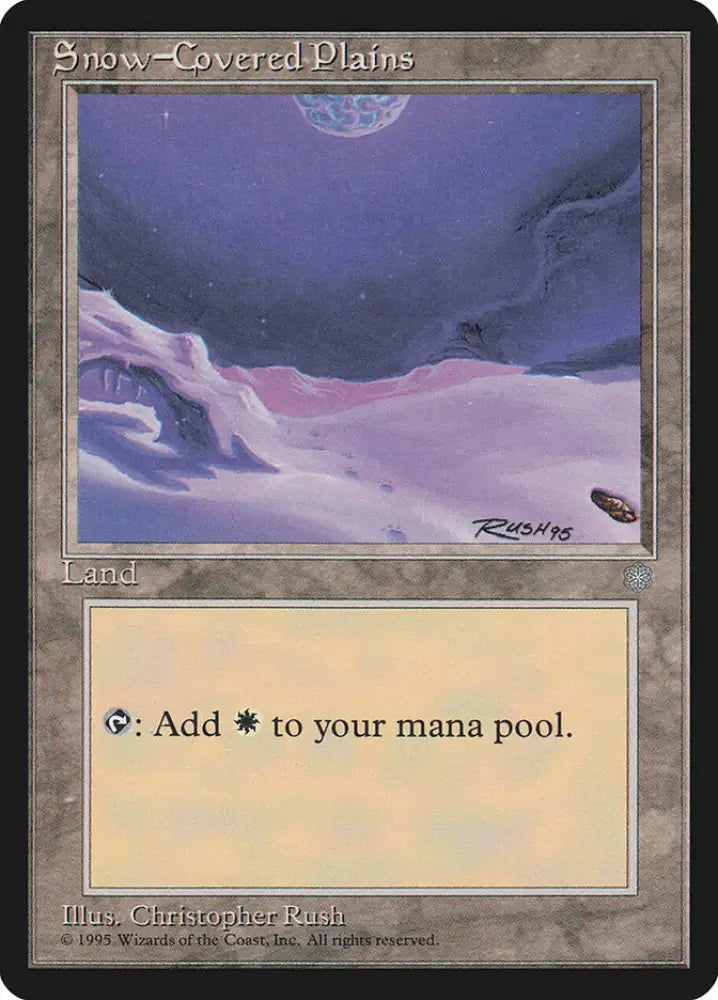 Snow-Covered Plains [Ice Age] - MTG Single