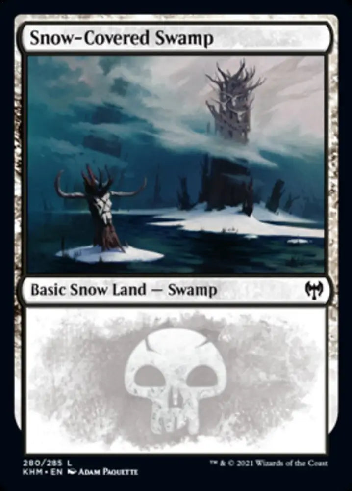 Snow-Covered Swamp (280) [Kaldheim] - MTG Single