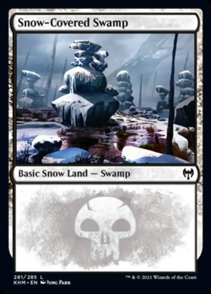 Snow-Covered Swamp (281) [Kaldheim] - MTG Single