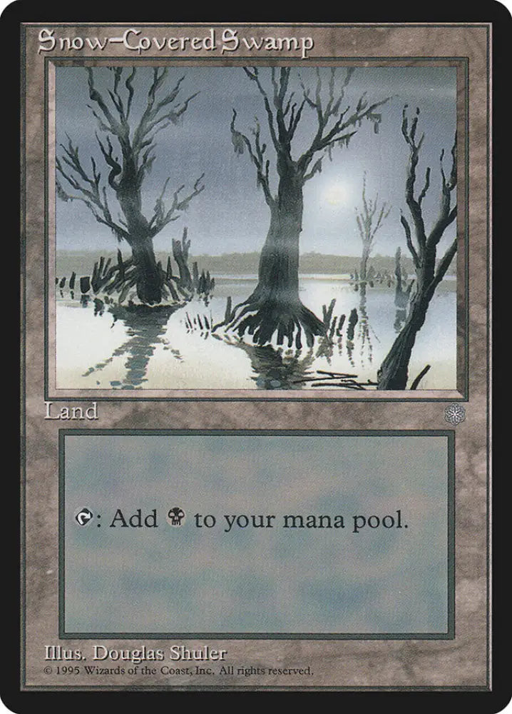 Snow-Covered Swamp [Ice Age] - MTG Single