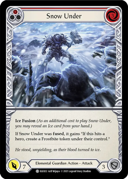 Snow Under (Red) [Tales of Aria 1st Edition] 1st Edition Normal - Flesh And Blood Single