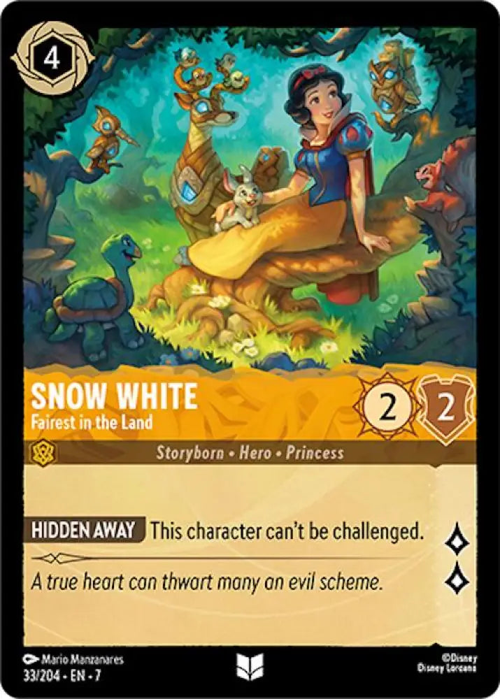 Snow White - Fairest in the Land (33/204) [Archazia’s Island] - Lorcana Single