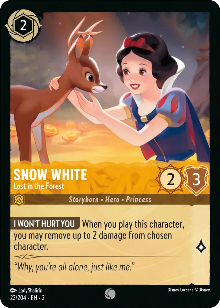Snow White - Lost in the Forest (23/204) [Rise of the Floodborn] - Lorcana Single