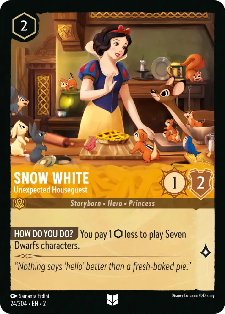 Snow White - Unexpected Houseguest (24/204) [Rise of the Floodborn] - Lorcana Single