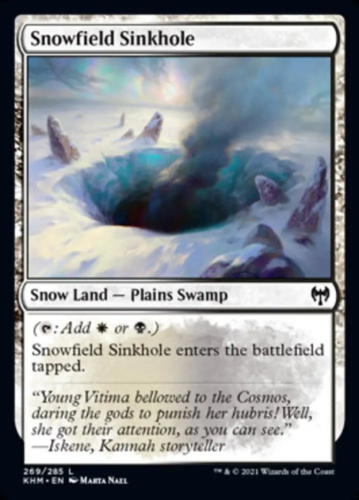 Snowfield Sinkhole [Kaldheim] - MTG Single