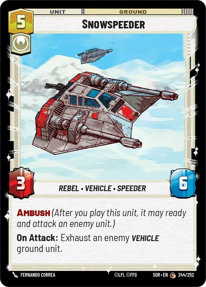Snowspeeder (244/252) [Spark of Rebellion] - Star Wars: Unlimited Single