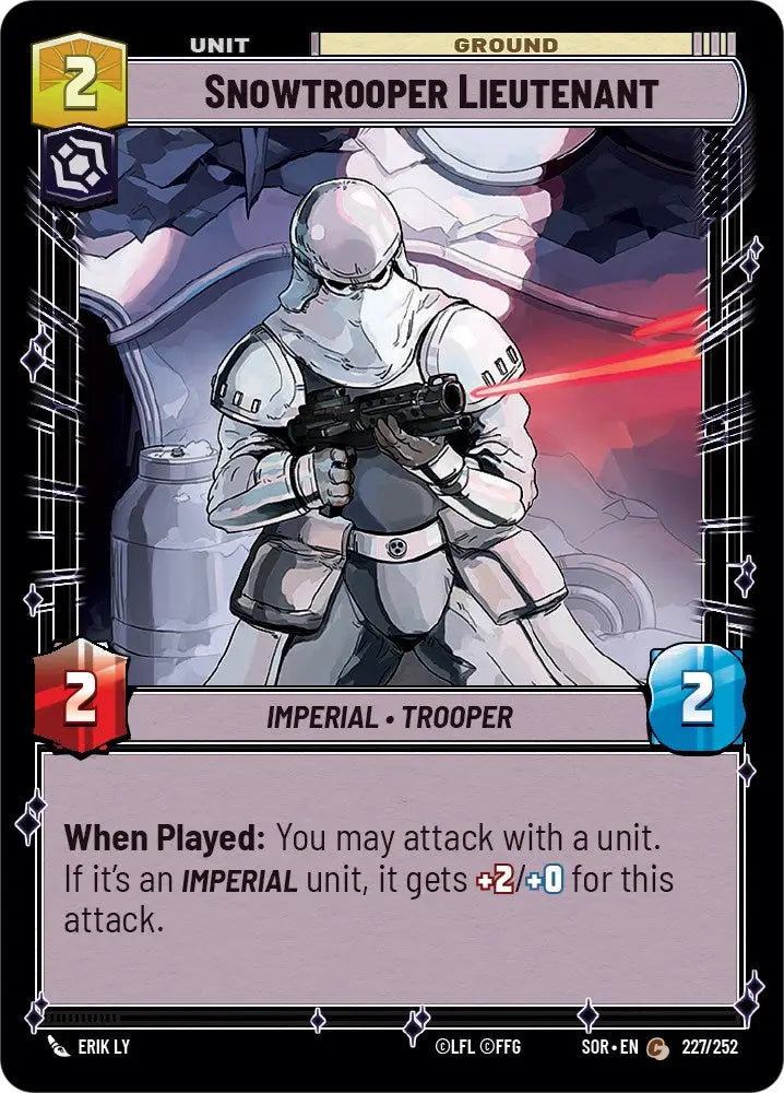 Snowtrooper Lieutenant (227/252) [Spark of Rebellion] - Star Wars: Unlimited Single