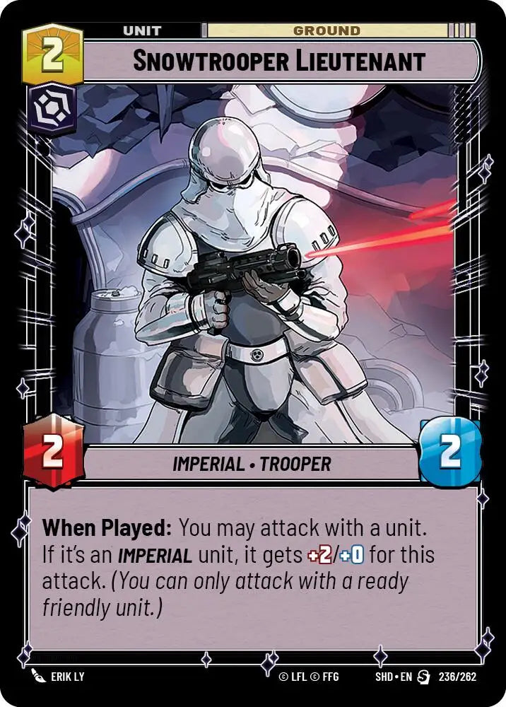 Snowtrooper Lieutenant (236/262) [Shadows of the Galaxy] - Star Wars: Unlimited Single