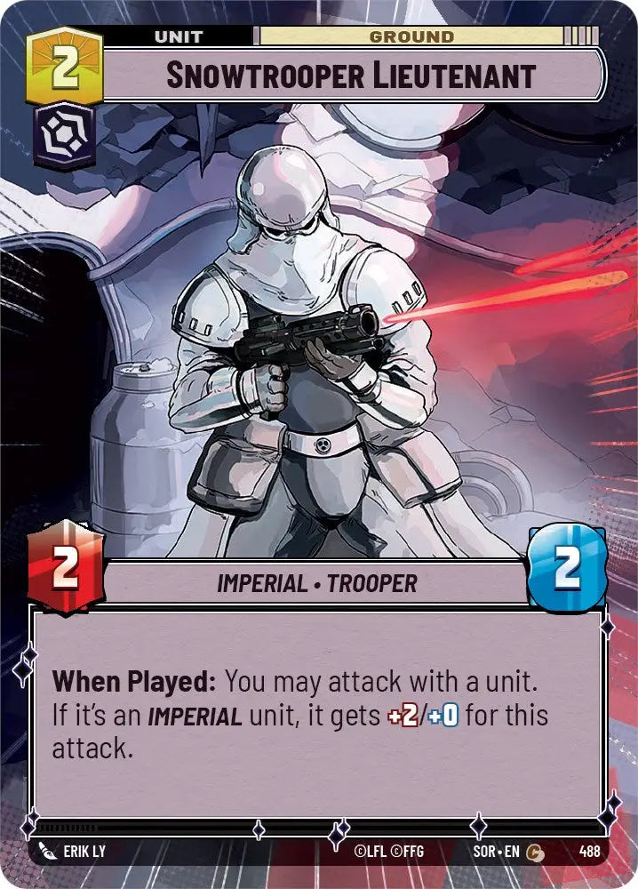 Snowtrooper Lieutenant (Hyperspace) (488) [Spark of Rebellion] - Star Wars: Unlimited Single