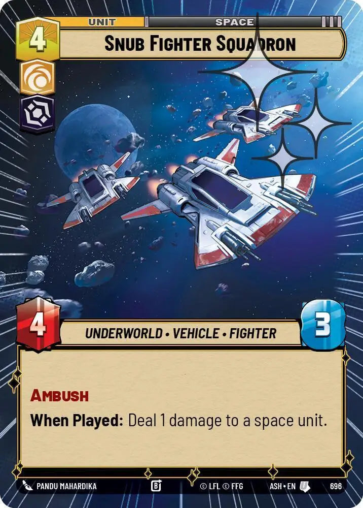Snub Fighter Squadron (Hyperspace Foil) (696) [Ashes of the Empire]