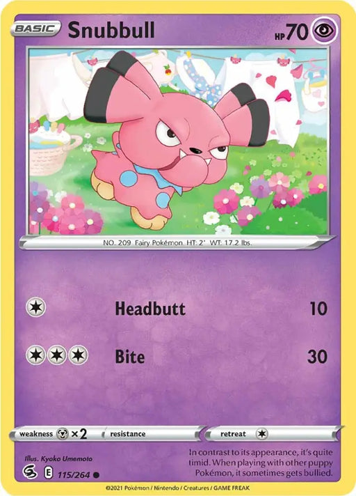 Snubbull (115/264) [Sword & Shield: Fusion Strike] - Pokemon Single