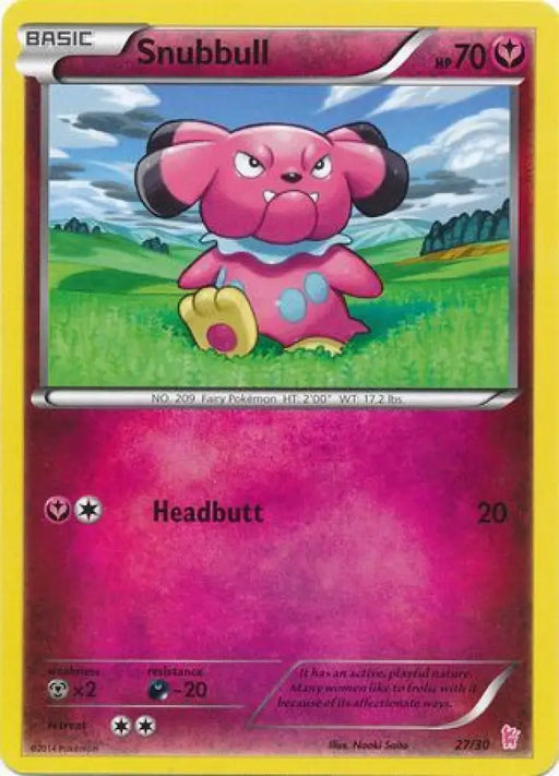 Snubbull (27/30) [XY: Trainer Kit - Sylveon] - Pokemon Single