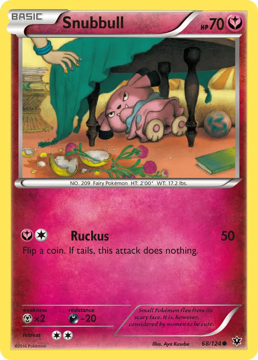 Snubbull (68/124) [XY: Fates Collide] - Pokemon Single